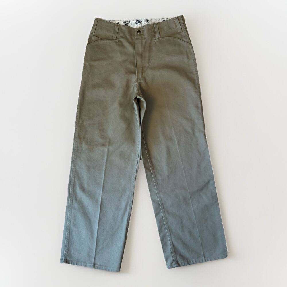 Vintage Ben Davis Gorilla Cut Pants 31 Khaki 90s Made in USA Skater Workwear